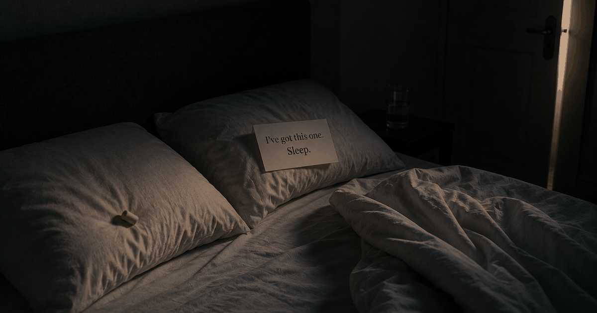 Dads doing the night shift help mom sleep — but not the way you'd think.